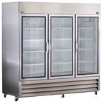 GPR723SSG/0 | General Purpose Stainless Steel Refrigerator, Glass Door, 72 cu. ft. capacity